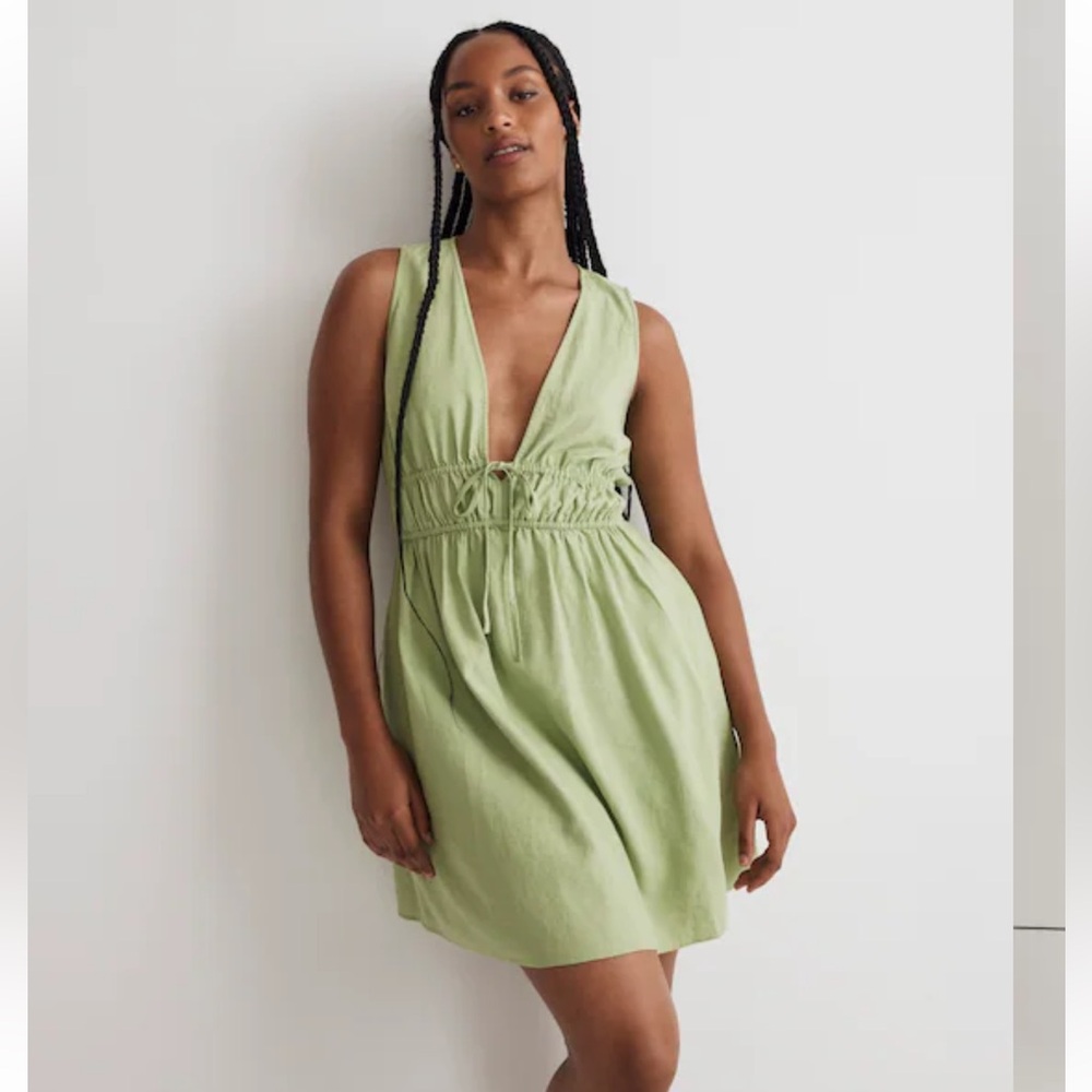 Madewell Sophia Deep-V Mini Dress